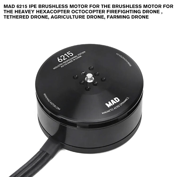 MAD 6215 IPE Brushless Motor For The Brushless Motor For The Heavey Hexacopter Octocopter Firefighting Drone , Tethered Drone, Agriculture Drone, Farming Drone MAD 6215 IPE Brushless Motor For The Brushless Motor For The Heavey Hexacopter Octocopter Firefighting Drone , Tethered Drone, Agriculture Drone, Farming Drone